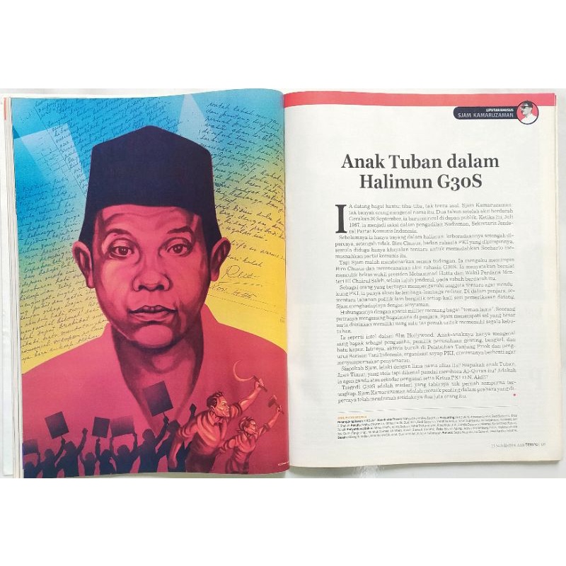 Majalah Tempo 17 November 2008 : Misteri Sjam Kamaruzaman dalam G 30 S