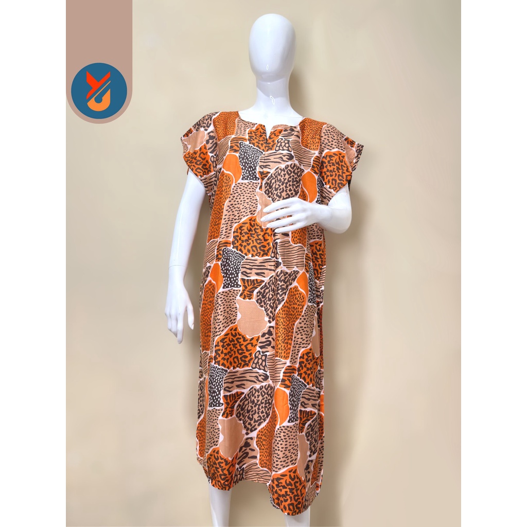 Daster Habel Daster Panjang Selutut Zipper Daster Rayon