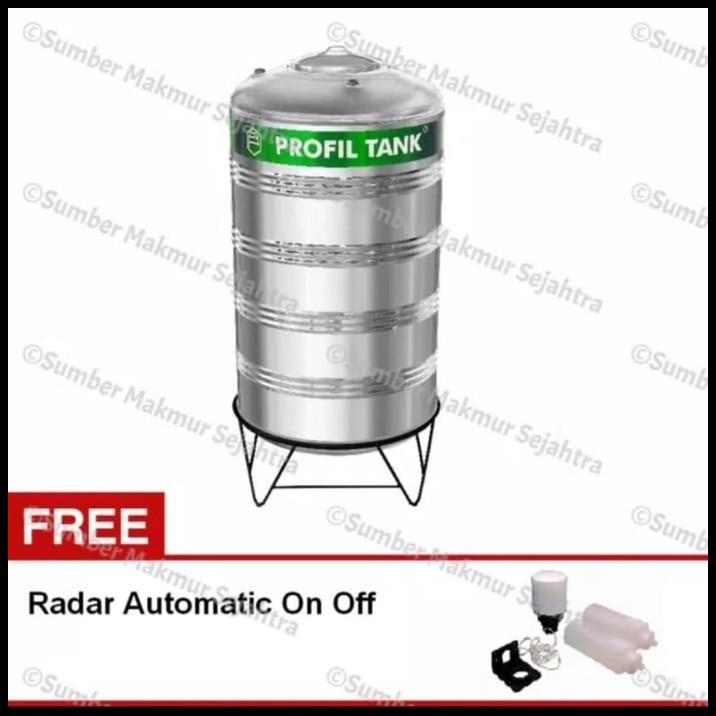 Tangki Air / Tandon / Toren Profil Stainless 5000 Liter - Ps 8000