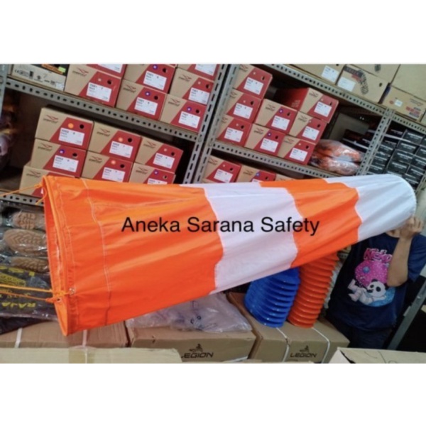 

Warna 45cm Murah Dijual Angin Putih x 250cm 25cm x Arah Windsock Petunjuk Orange