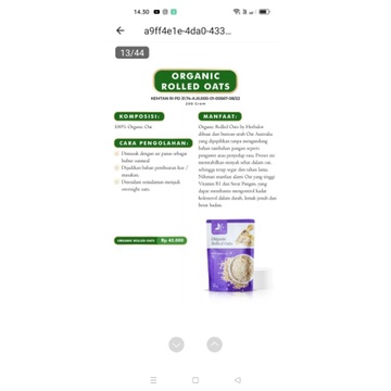 

ORGANIC ROLLED OATS