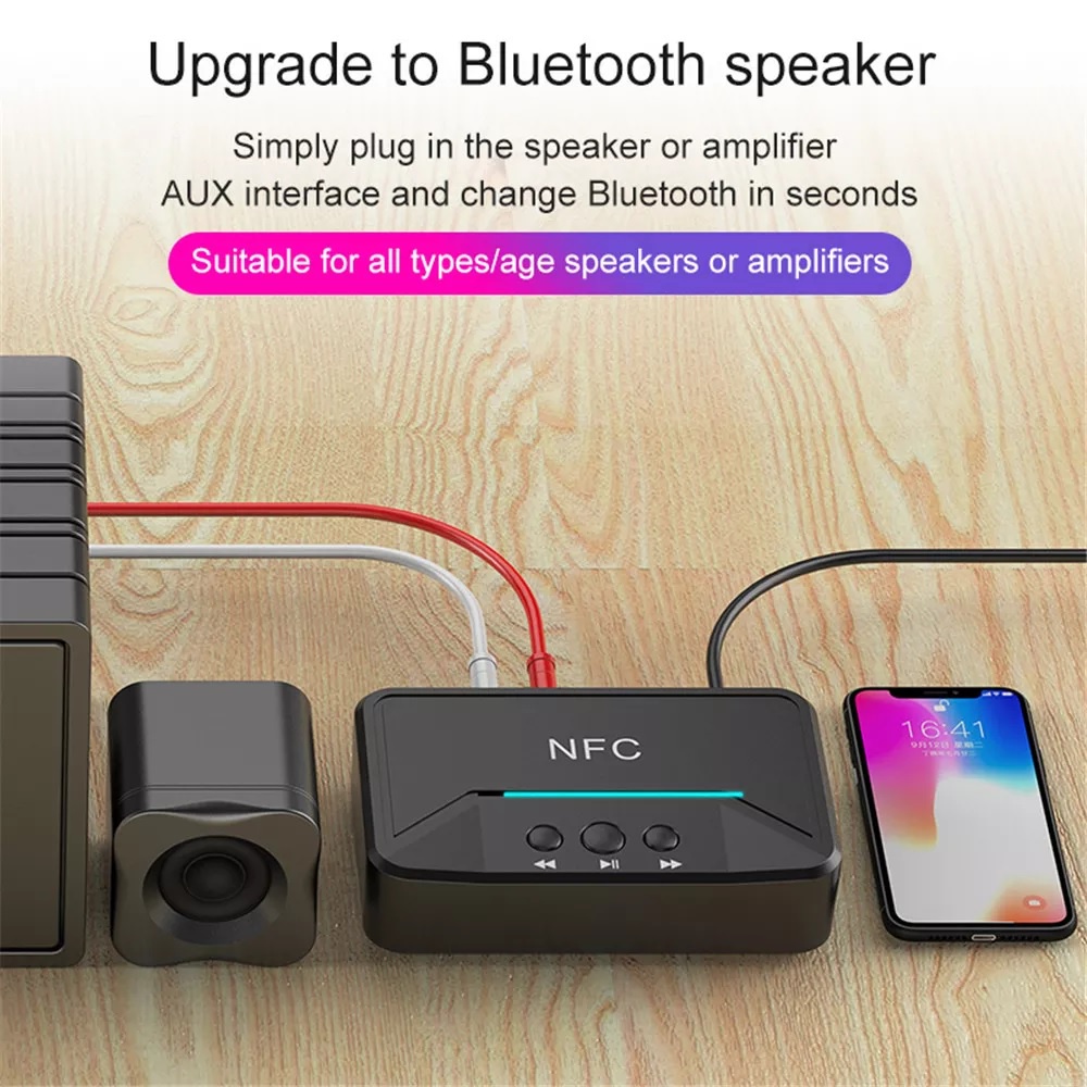 AKN88 - BT200 - Music NFC Desktop Bluetooth 5.0 Wireless Receiver