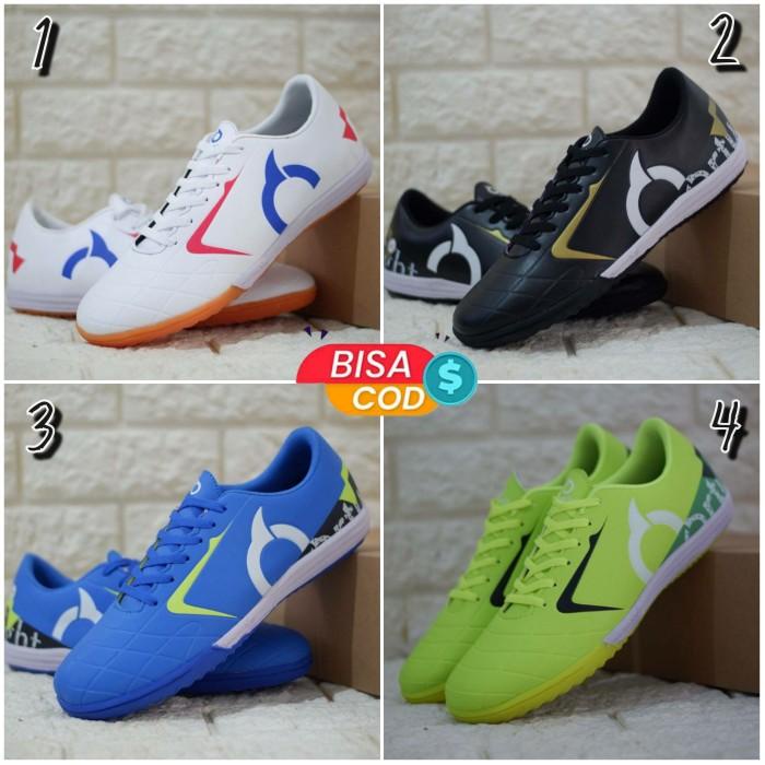 Sepatu Futsal Ortus Ortuseight Forte Hitam Putih Biru Hijau Stabilo Original