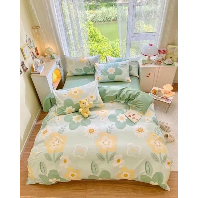 SPREI MOTIF AESTHETIC TINGGI 30 CM uk 180x200x30 160x200x30 120x200x30 satu set sarban sargul dan dilengakapi karet bagian sudutnya