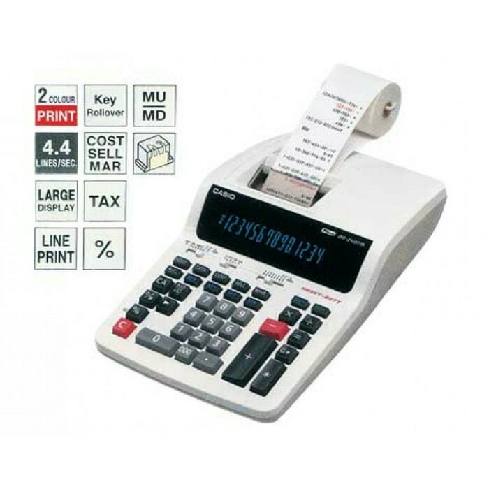 

kalkulatot calculator heavy duty black printing struk casio dr-240tm