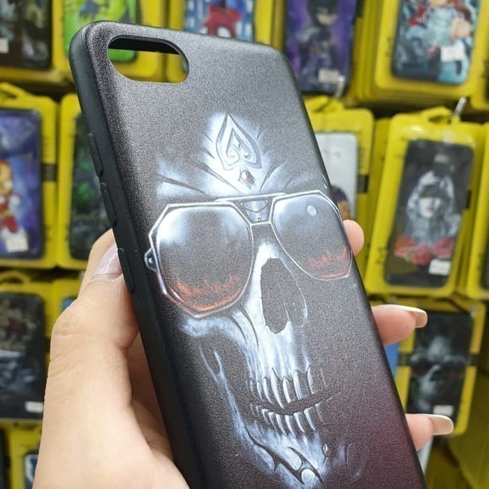 XIAOMI REDMI 3S 3 PRO 4A 4X 5A 6A S2 6X MIA2 6 PRO MIA2 LITE MI 8 NOTE 3 NOTE 5A NOTE 5 5 PRO - HOROR Soft Hard Case Skull