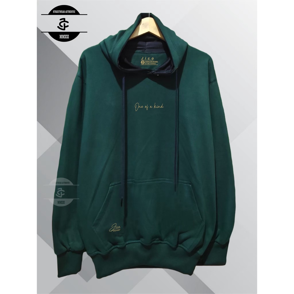 Jaket Pria Cod Aesthetic List One of a Kind Original Jico Brand Distro Kota Bandung Terbaru Terpopuler Dan Terlaris Oversize Unisex Sweater Hoodie Pria Katun Casual Distro Masa Kini Hudie Pria Wanita Hodie Casual Warna Hijau Botol Jaket Pria Hoodie