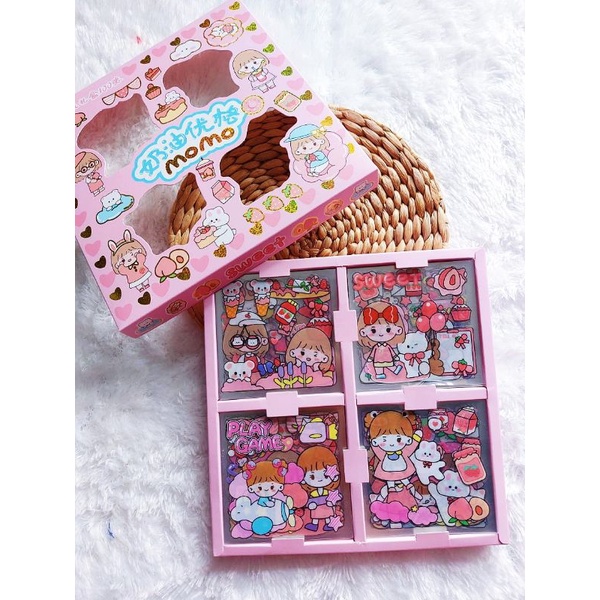 

sticker waterproff sticker momo lucu satuan