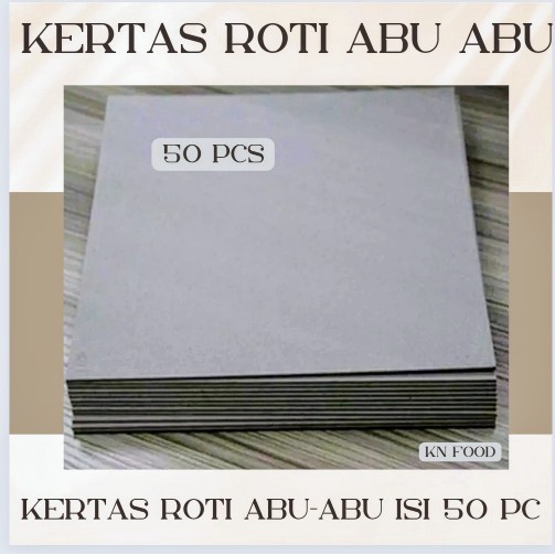 Jual Kertas Roti Abu Abu Rim Isi Lembar Kertas Makanan Abu Abu Baking Paper Wrapping Paper