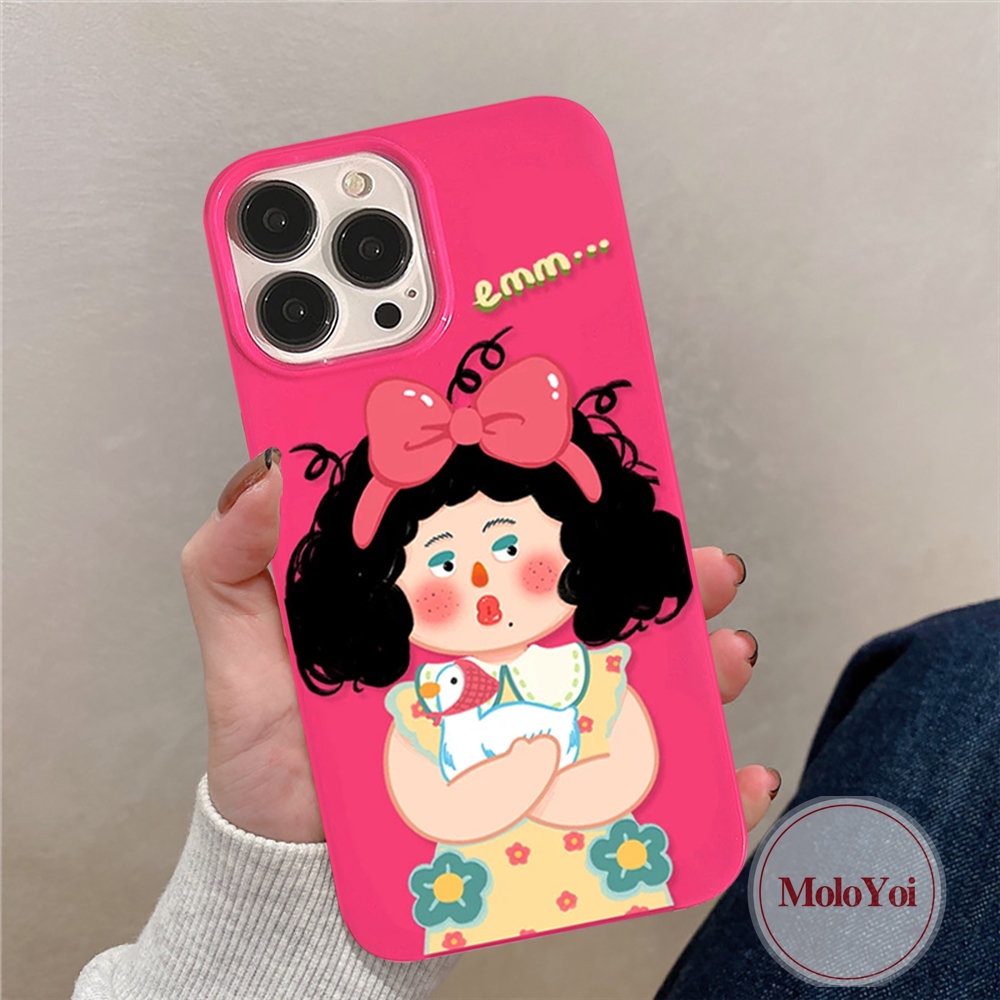 Case Cewek Lucu Kompatibel Untuk IPhone XR 11 13 12 14 Pro Max 7Plus 8Plus 7 8x XS Max SE 2020mawar Merah Imut Glossy Halus Lembut TPU Full Body Pelindung Penutup Belakang