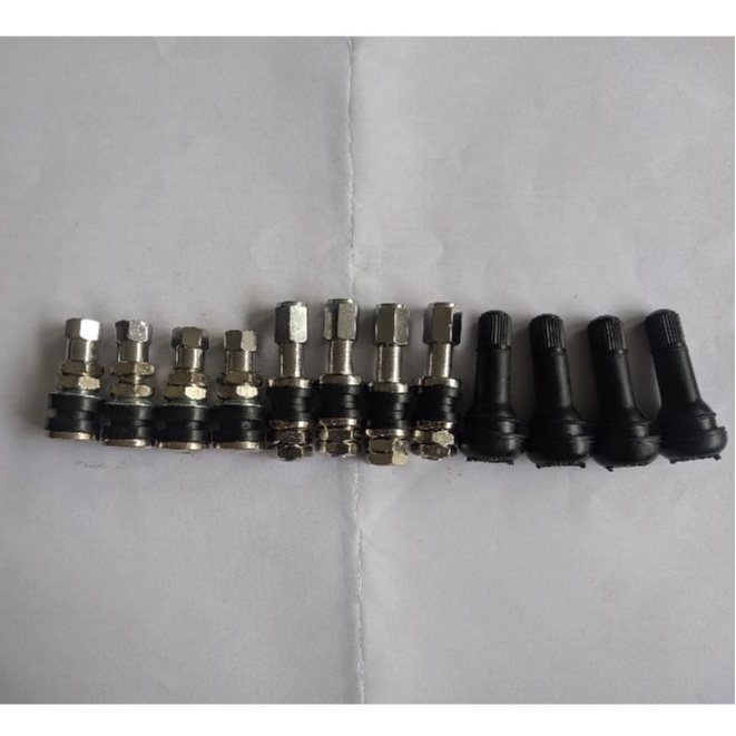 pentil ban tubles mobil motor bahan stainless plastik panjang 45mm (4,5cm) 35mm(3,5cm)