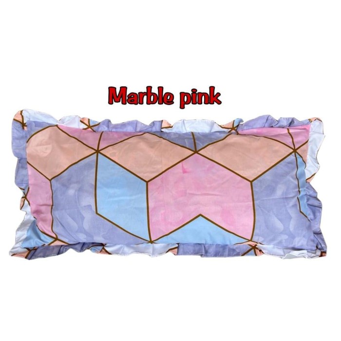 Galeripuko - Marble Pink Sarung Bantal Cinta ukuran Jumbo