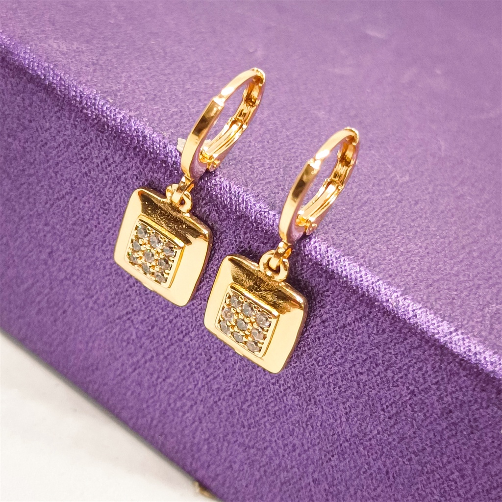 JEWELRY COD anting titanium wanita emas muda anti karat dewasa tusuk korea asli panjang dan luntur korea style