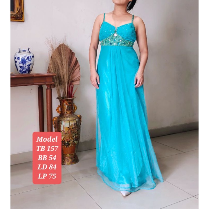 Gaun Pesta Maxi Wanita Preloved