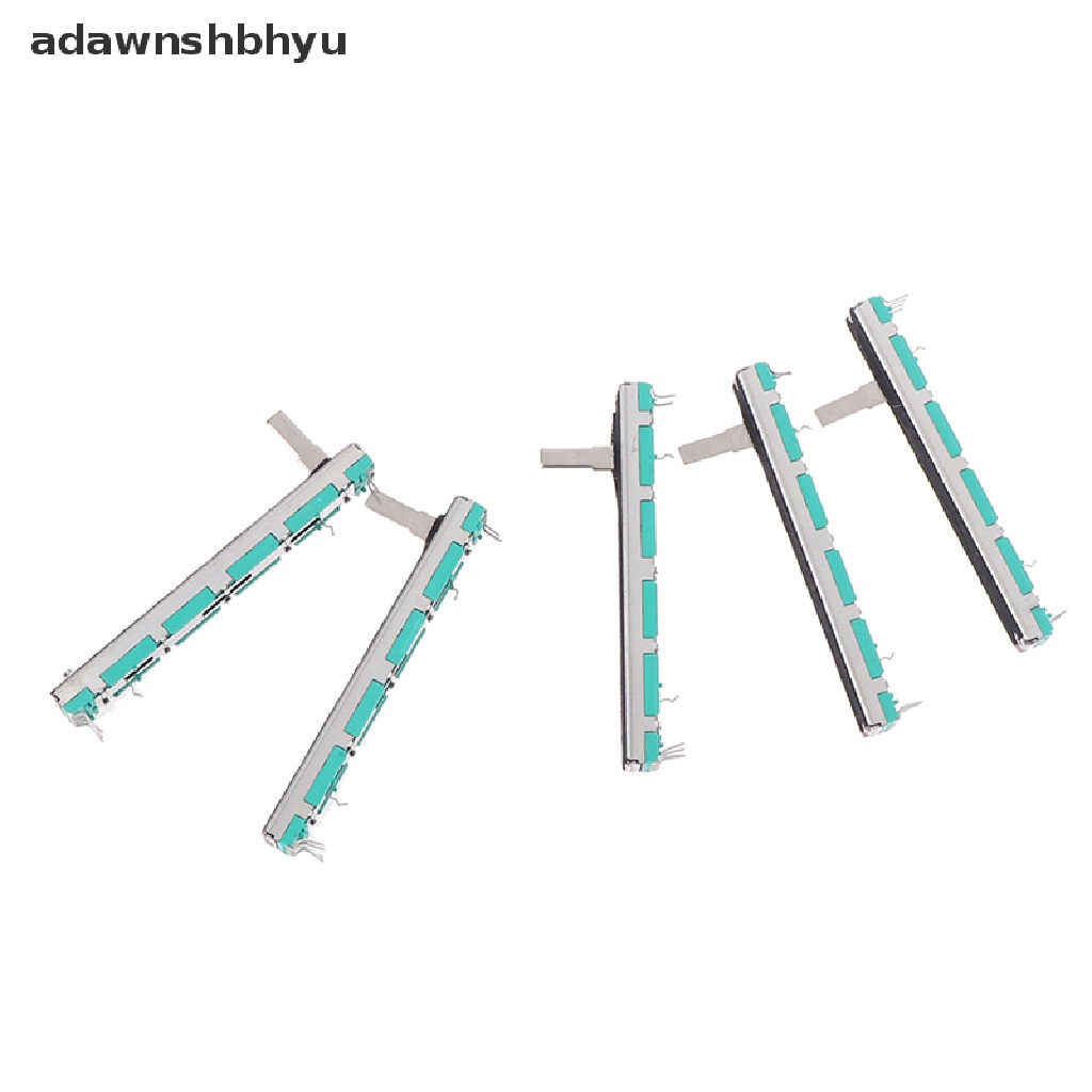 Adawnshbhyu 5Pcs Potensio Slide Double 75MM Lurus Potensiometer B103 Mixer Fader B10K ID