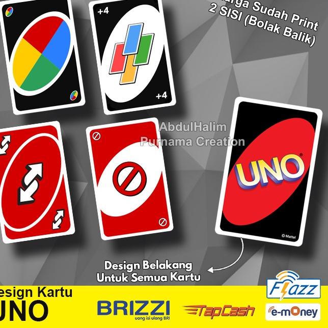 Jual Paling Baru Emoney Uno Kartu Uang Elektronik Design Custom Uno Card Cetak Sisi G