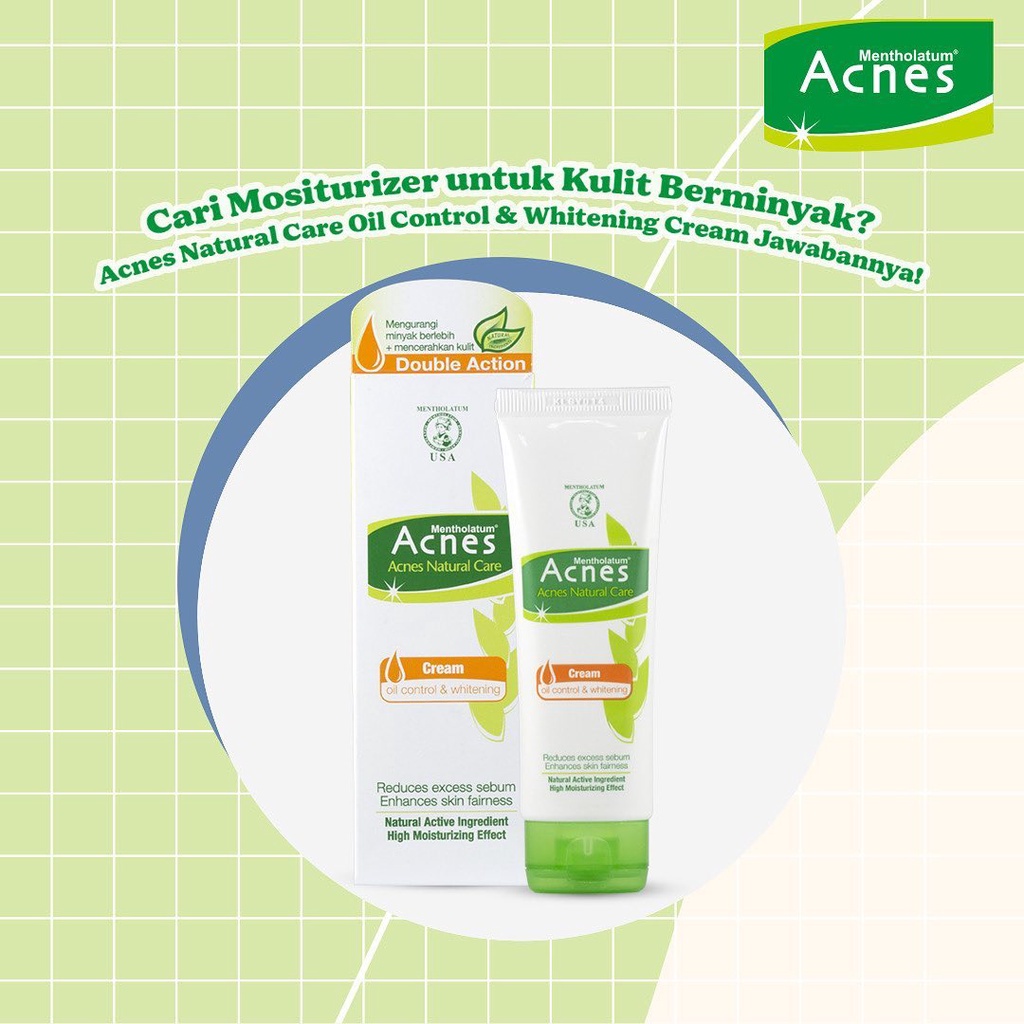 Jual Original Acnes Oil Control & Whitening Cream Moisturizer 40gr