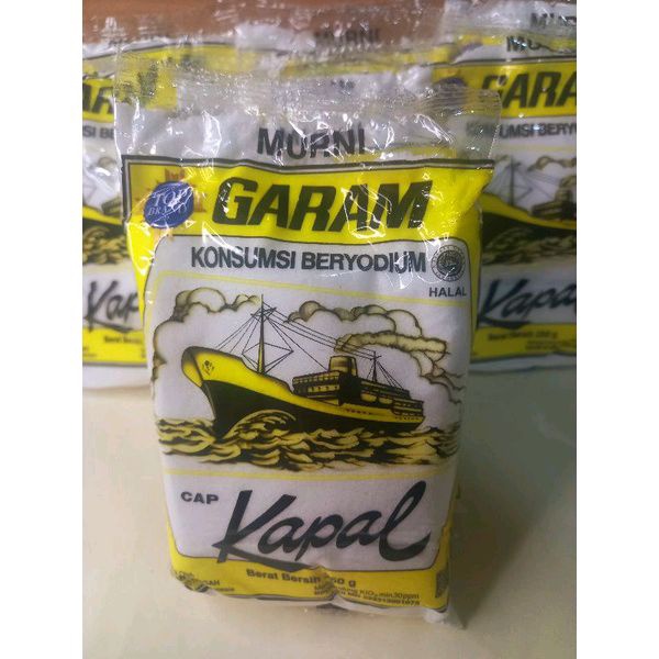 

Garam Beryodium Cap KAPAL 250 Gram 1 Paket Isi 3 Pcs