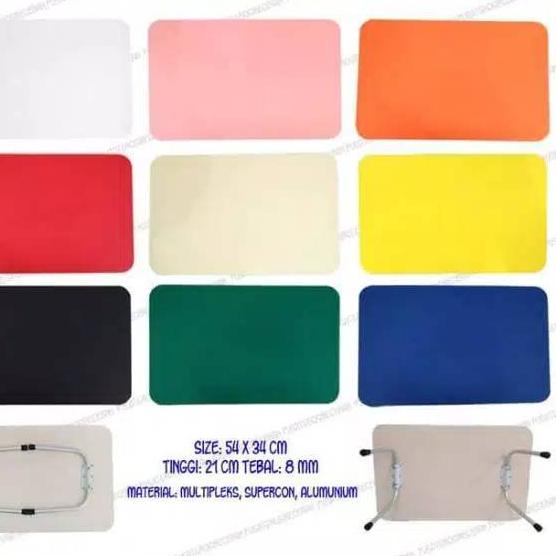 

이 Meja Lipat Belajar Anak Polos Hitam Model Baru !