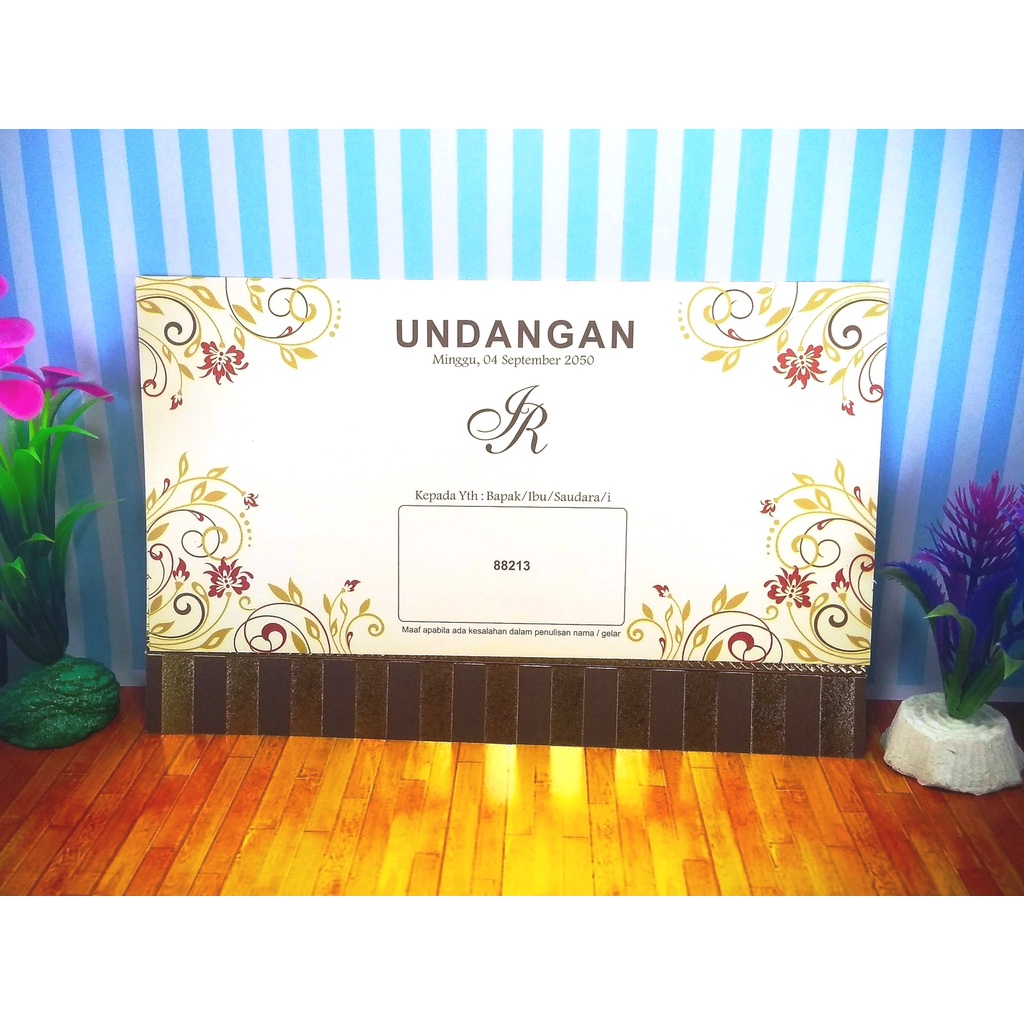 Undangan Erba 88213 Plus Cetak Teks Undangan