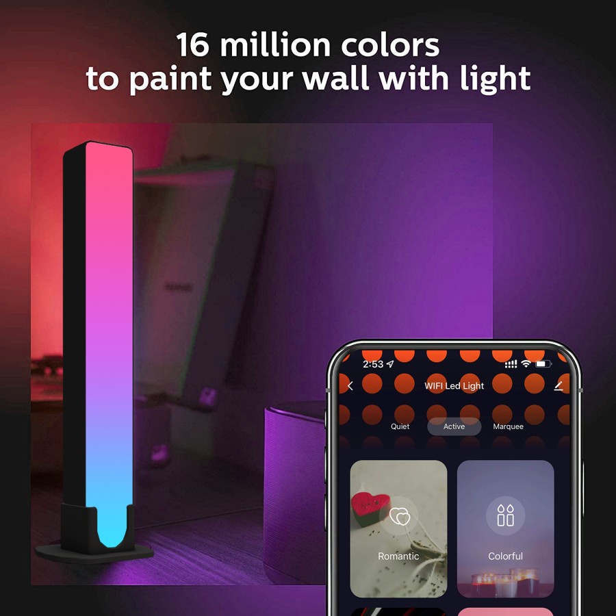 ELVO Ambient RGB Smart Light Panel LED Standing Light Auto Synch