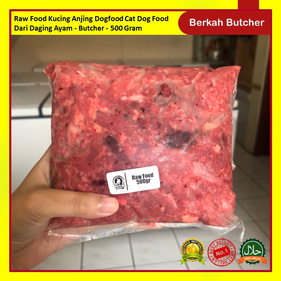 Raw Food Kucing Cat Food Dari Daging Ayam - Berkah Butcher