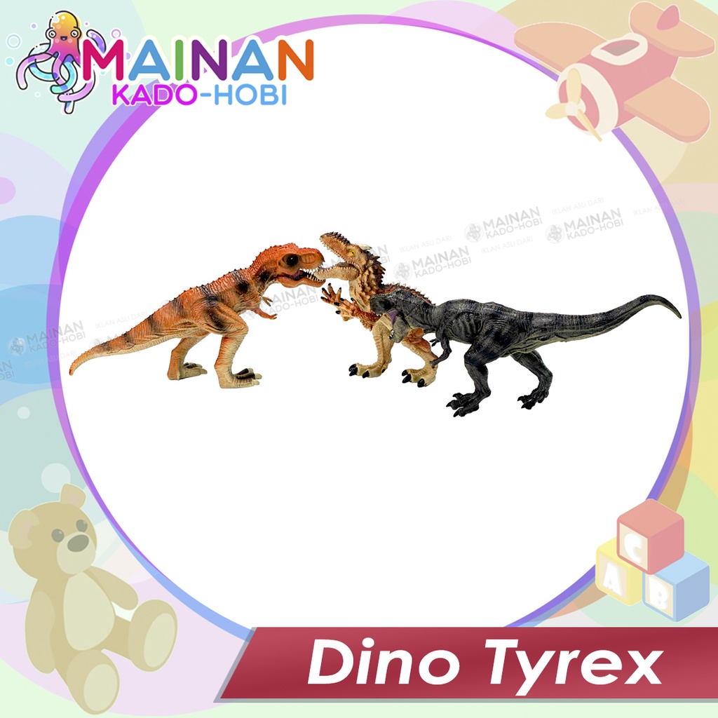 MAINAN ANAK MINIATUR ZOO ANIMAL BINATANG HEWAN BONEKA DINO TYREX