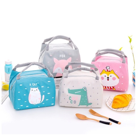 TAS BEKAL KARAKTER LUNCH BAG COOLER TAS BEKAL ALUMUNIUM MOTIF | FADHILAH SHOP BJB