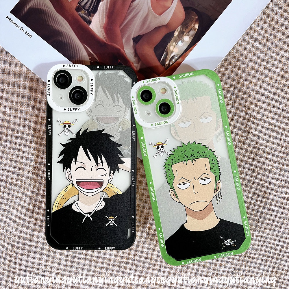 Casing Realme C35 C11 C25 C25Y C21Y C20 C21 C25s C30 C31 C15 C12 C3 C20A GT 8Pro 8 6i 8i 9Pro Plus 5i 9 5 9i 5s Soft TPU Kartun Anime One Piece Luffy Zoro Tutup Belakang