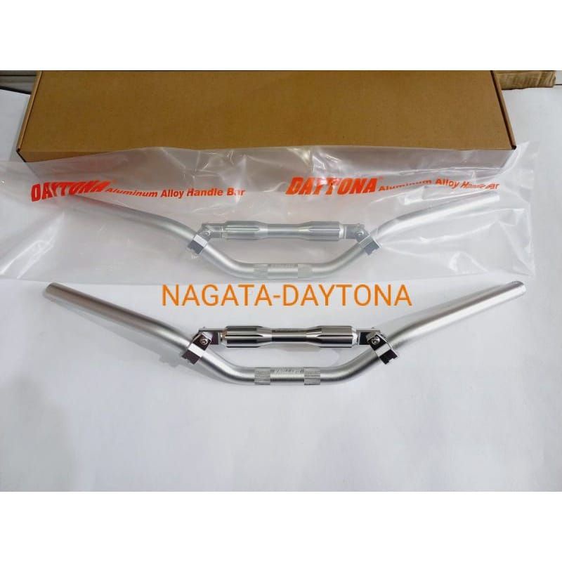 STANG STIR DAYTONA LOW SILVER PALANG BLIMBING BIG LAZER ORIGINAL JAPAN