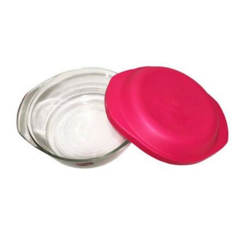 Firna FNG Set Bowl Glass Mangkok Kaca Dengan Tutup Mangkuk Mpasi [1 PCS / 720 mL]