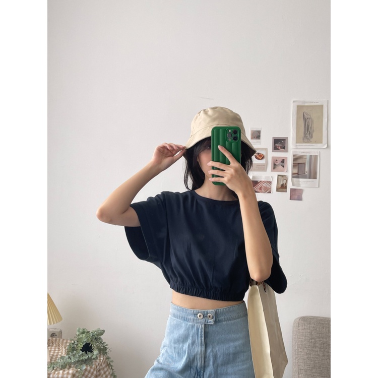 Kadaka T-0307 Oversized Crop T-shirt (Karet Pinggang)