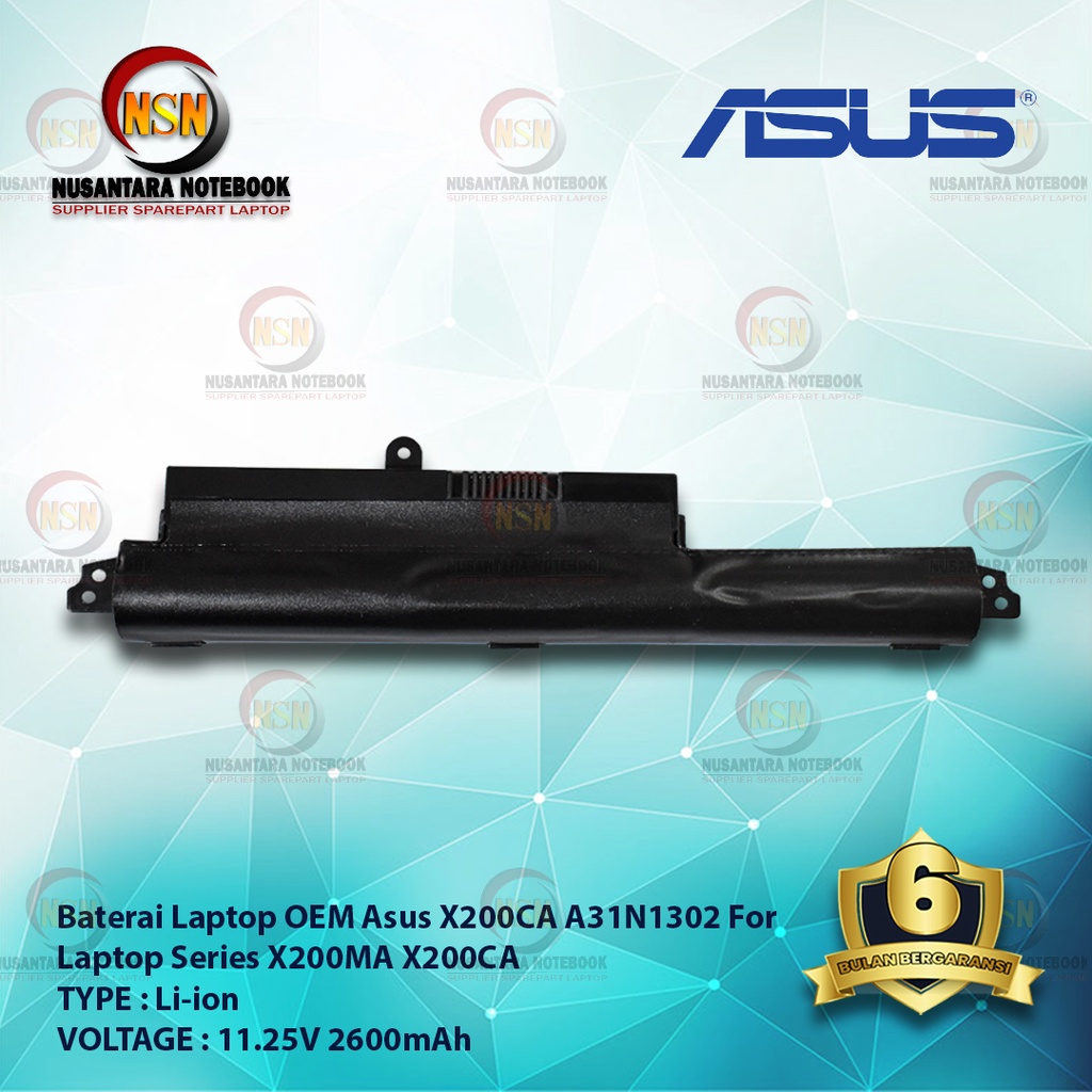 Baterai Asus A32-K55 OEM For Laptop Series K45 K45D K55 A45V X45 10.8V 5200mAh