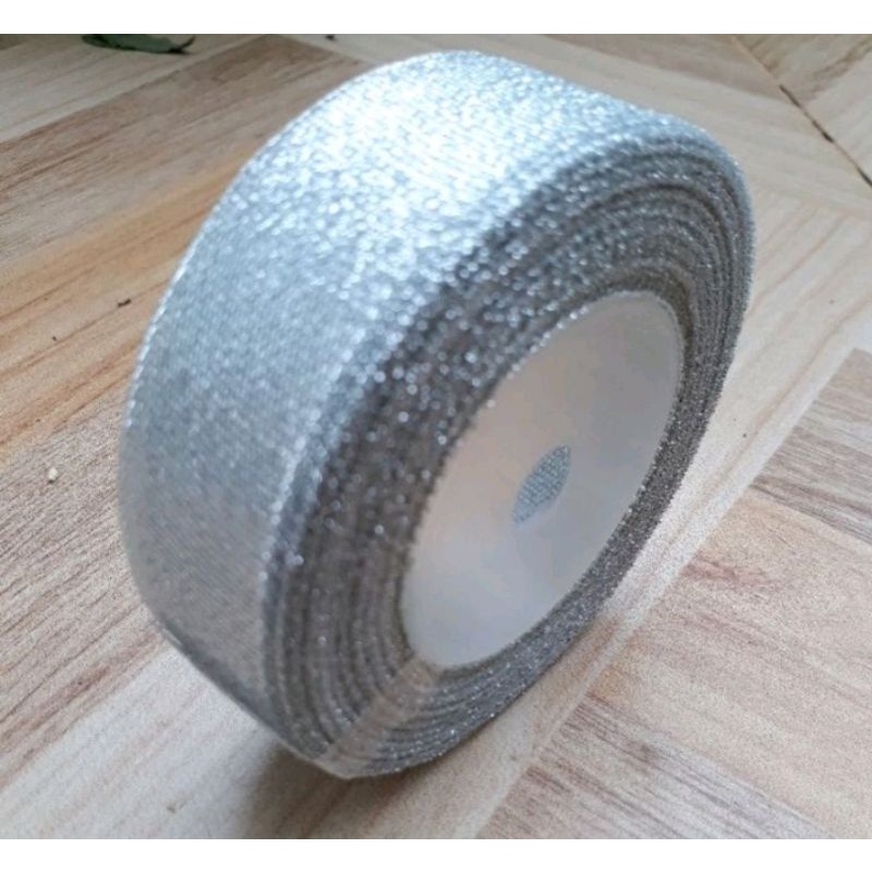

Pita Glitter Silver 2cm per roll