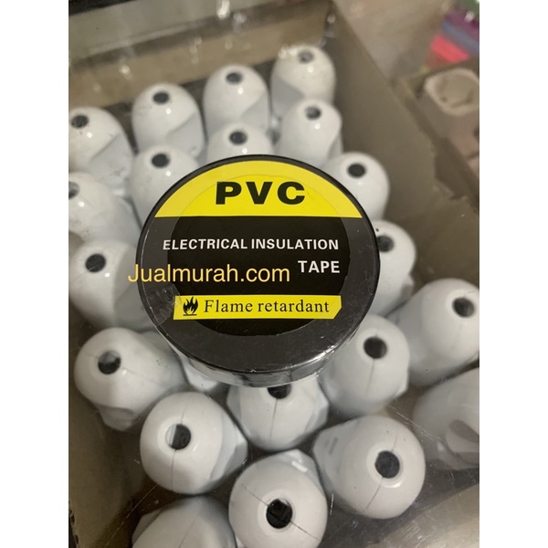 

ISOLASI LISTRIK HITAM / PVC ELECTRICAL INSULATION TAPE UKURAN 18MM × 20Y