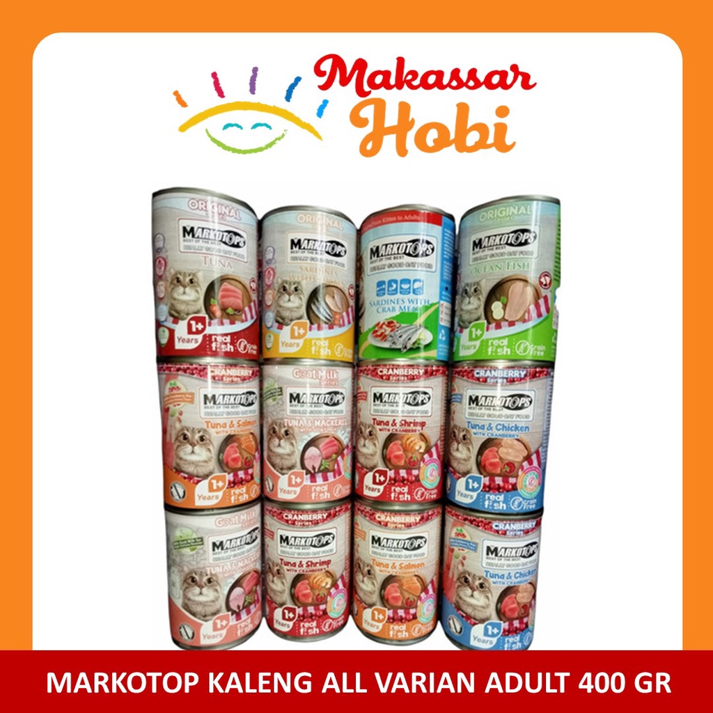 Markotop Kaleng Adult / Kitten 400gr Makanan Basah Anak Kucing Dewasa