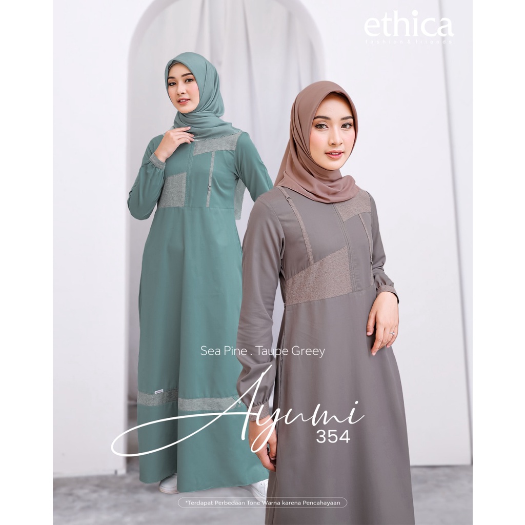 Ethica Gamis Ayumi 354 Gamis Busi Dress Muslim Terbaru