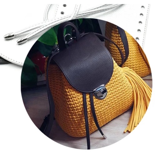 Tali dan Alas Tas Serut Bagpack Set Kulit Sintetis Leather Bottoms Package Lengkap Accesories Bag Straps DIY Handmade