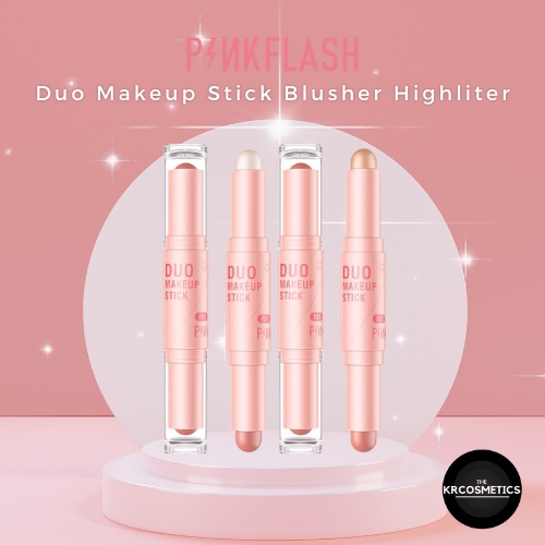 Pinkflash Pink Flash Duo Makeup Stick Blusher highliter 2gr