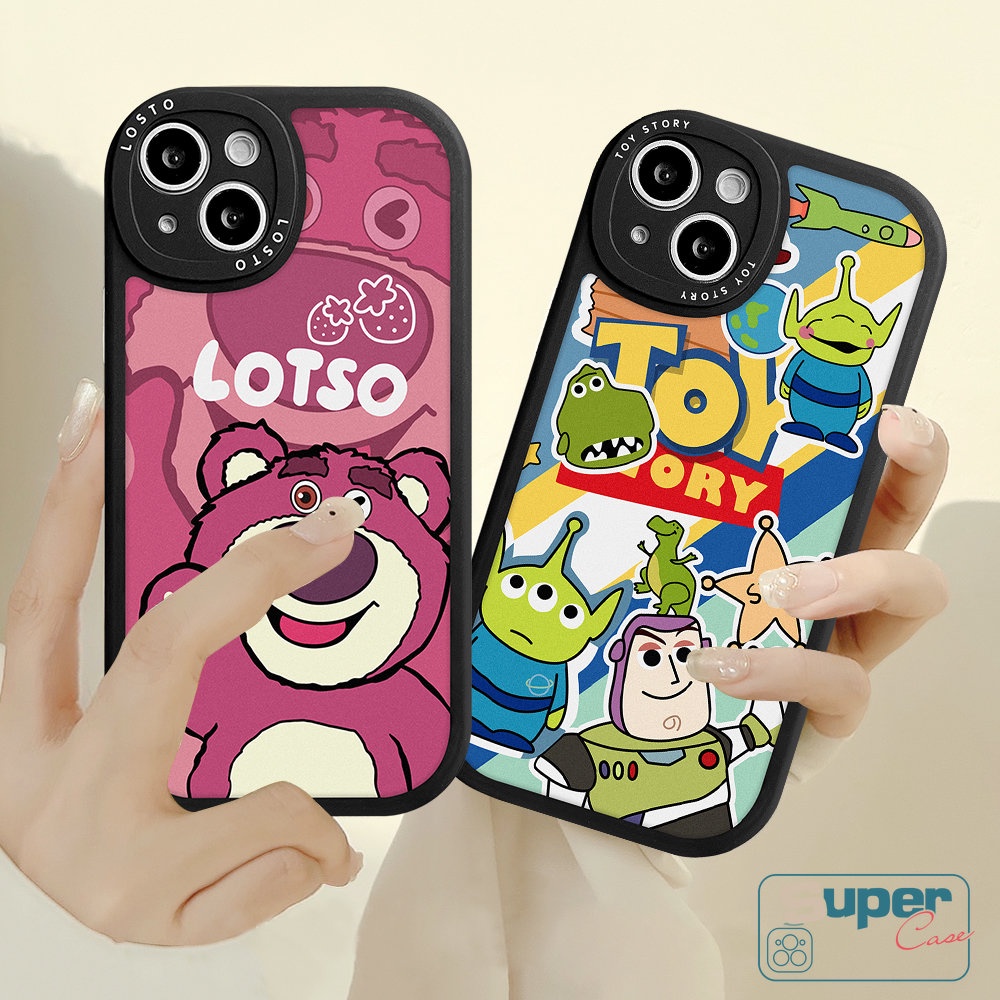 Untuk VIVO Y36 Y21 Y16 Y02 Y35 Y15 Y15s Y11 V25E V25 Y17 Y22 Y12 Y20 Y20i Y12i Y21s Y15A Y33s Y31 Y91C Y22s Y21A Y51 Y91 Y20s Y30 Kartun Toy Story Strawberry Bear Manyo Soft Case
