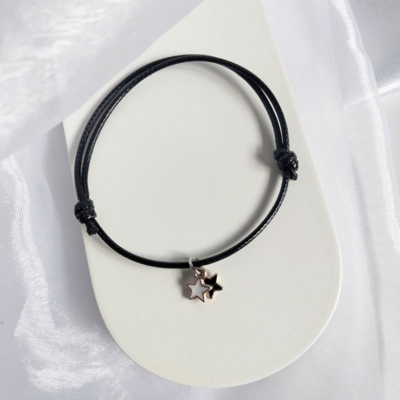 Gelang Hitam Bandul Bintang Kecil Couple