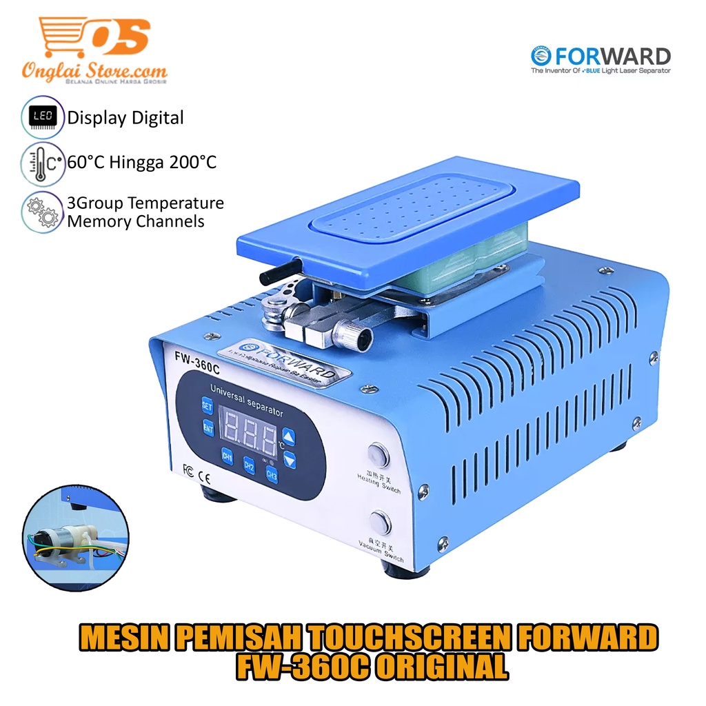 MESIN PEMISAH TOUCHSCREEN FORWARD FW-360C ORIGINAL