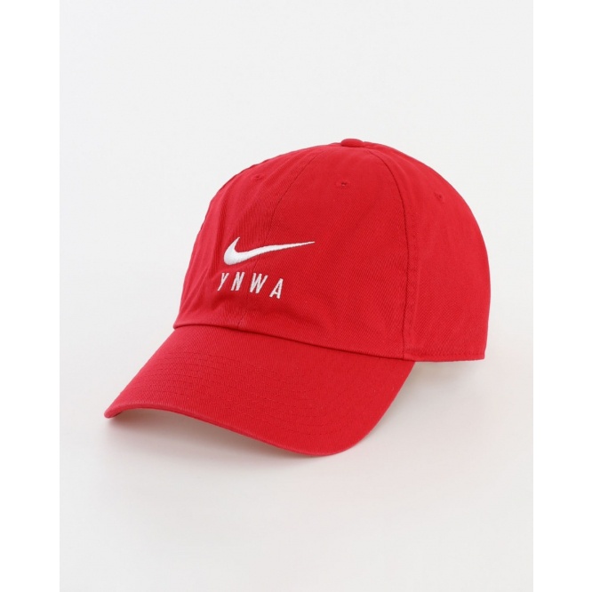 Topi Original Liverpool FC Nike Adults YNWA Heritage 86 Red Cap, LFC Official Product