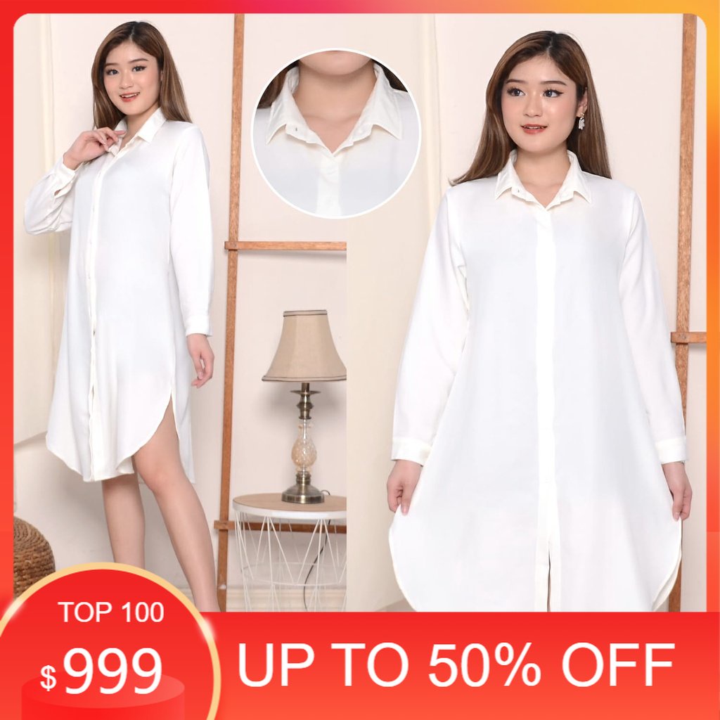 BAJU TUNIK PANJANG/TUNIK WANITA RAYON TWILL  PREMIUM