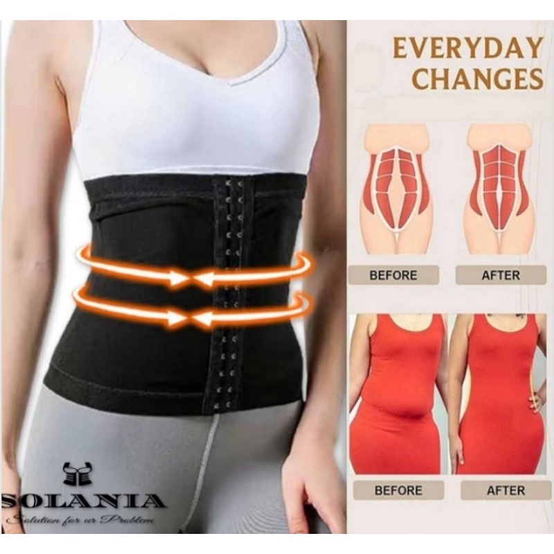 KORSET PELANGSING KANCING SOLANIA WAIST TRIMMER CINCHER KORSET PERUT KORSET PINGGANG SABUK STAGEN PERATA PERUT PELANGSING PERUT