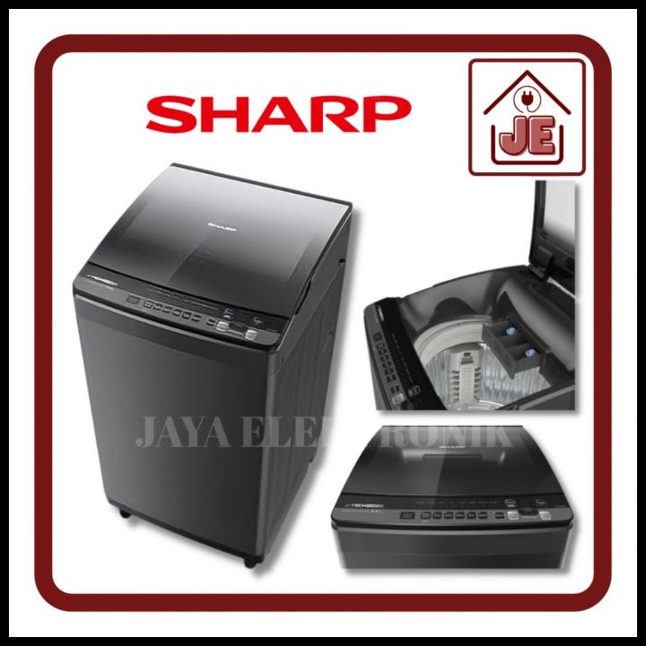 Mesin Cuci Inverter Sharp 1 Tabung 9,5Kg Top Loading Esm 9500 Xt