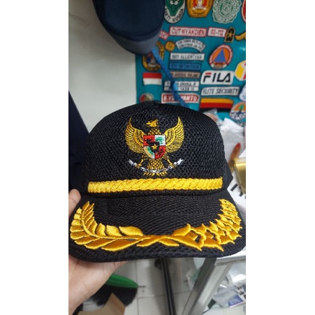 Topi Garuda + padi kapas lis