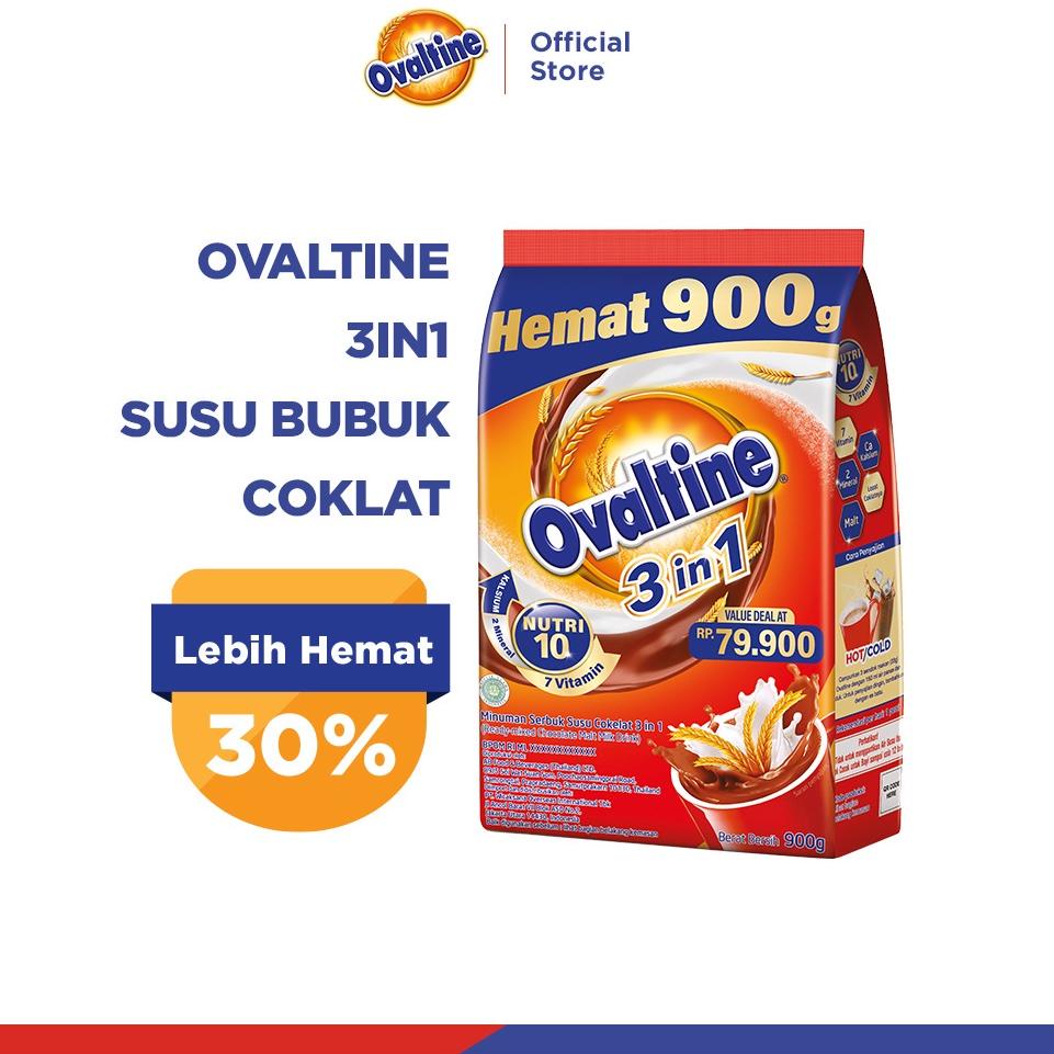 

[KODE DQNLU] Ovaltine 3in1 Susu Bubuk Coklat 900g