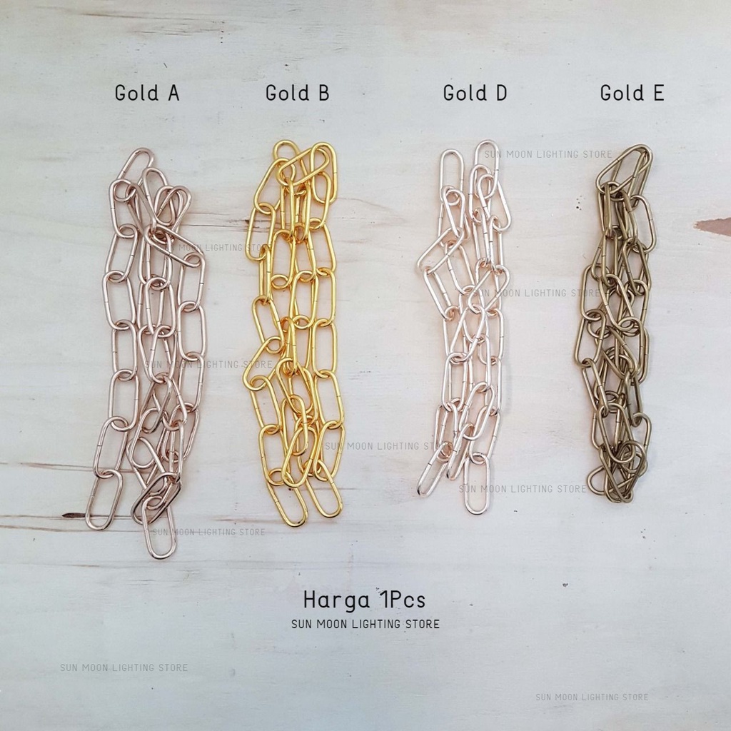 Rantai chrome gold emas untuk lampu gantung/lampu gantung kristal hias