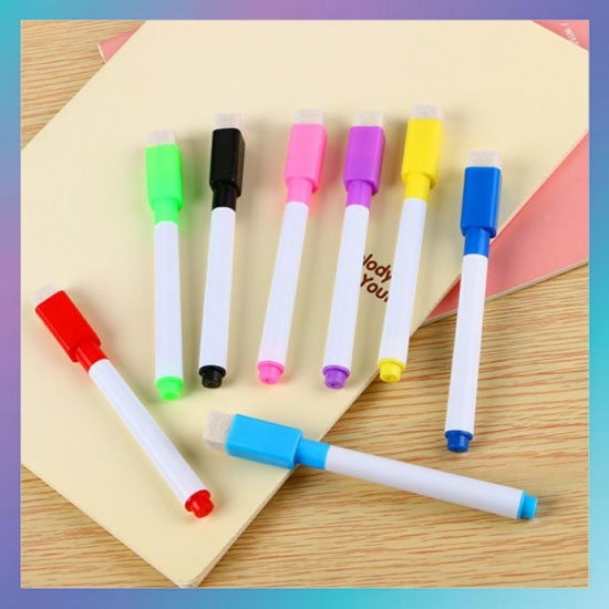 

Spidol Mini Magnet Papan Tulis White Board Dengan Penghapus / Sepidol Warna Warni Wipe And Clean Kecil